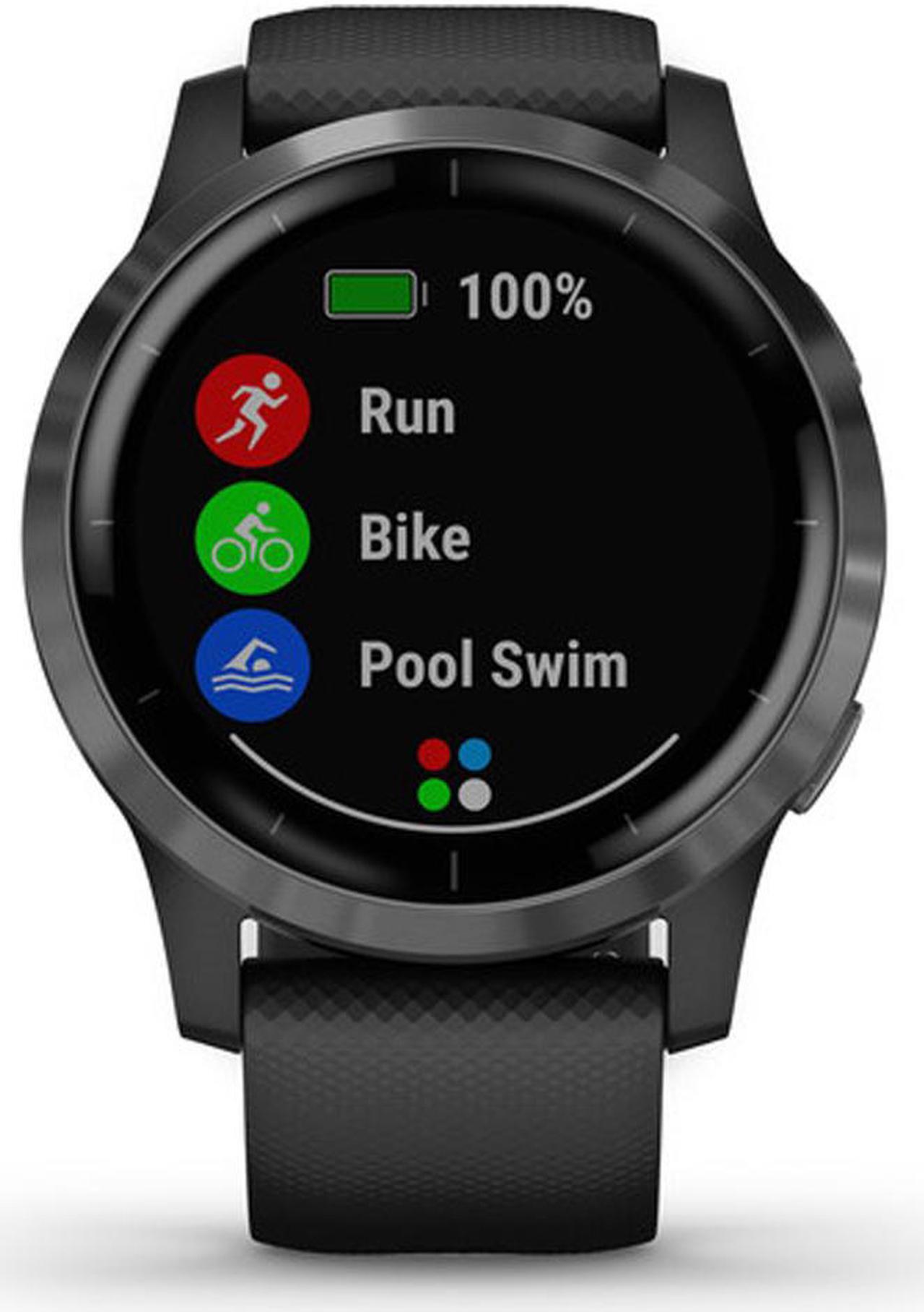Alt view image 7 of 9 - Garmin vivoactive 4, GPS Smartwatch, Features Music, Body Energy Monitoring, Animated Workouts, Pulse Ox Sensors and More, Black