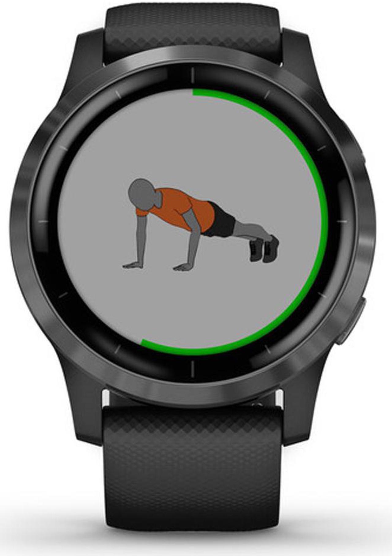 Alt view image 8 of 9 - Garmin vivoactive 4, GPS Smartwatch, Features Music, Body Energy Monitoring, Animated Workouts, Pulse Ox Sensors and More, Black
