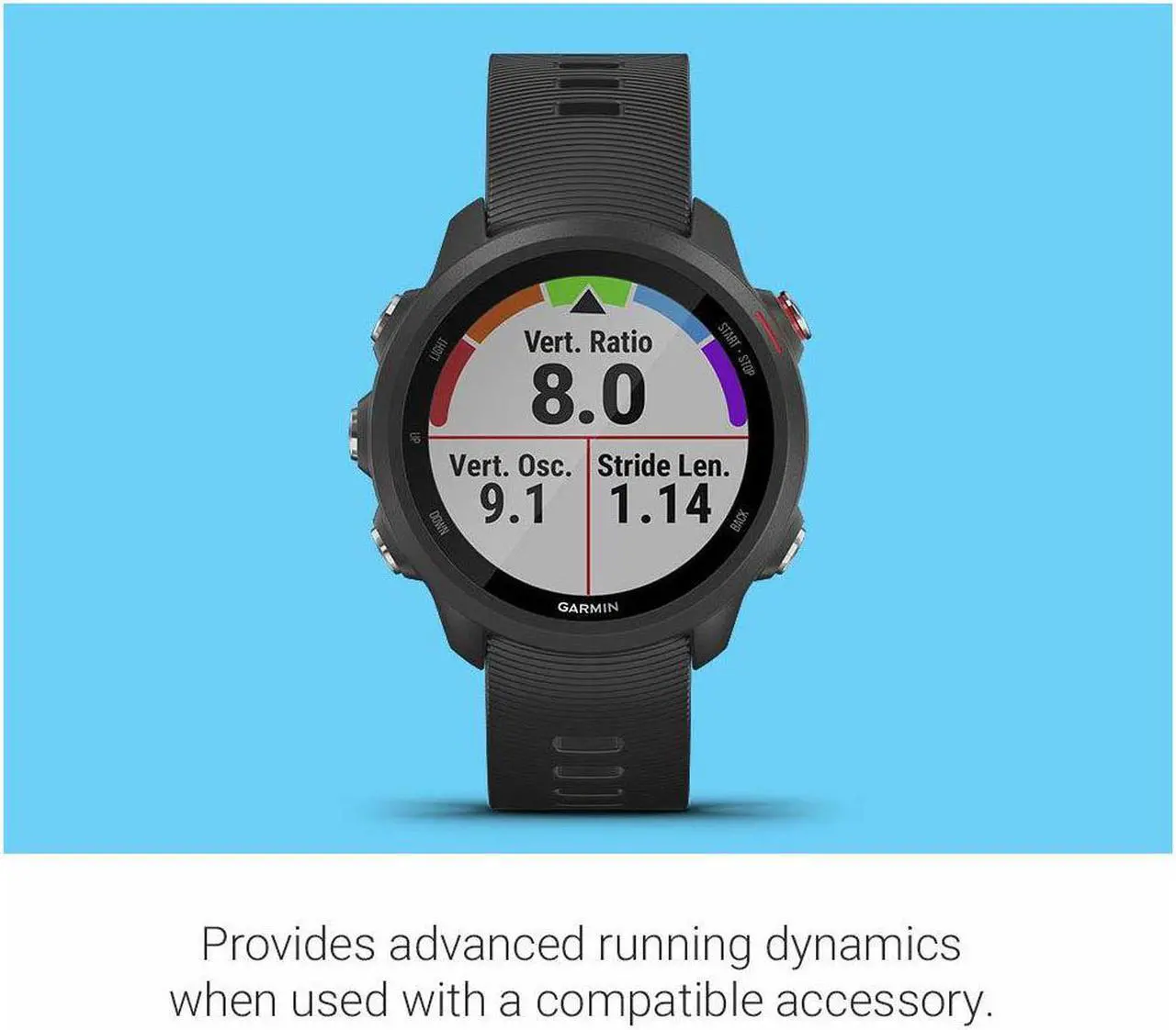 Alt view image 7 of 20 - Garmin Forerunner 245 Music Black Forerunner 245 Music GPS Running Smartwatch