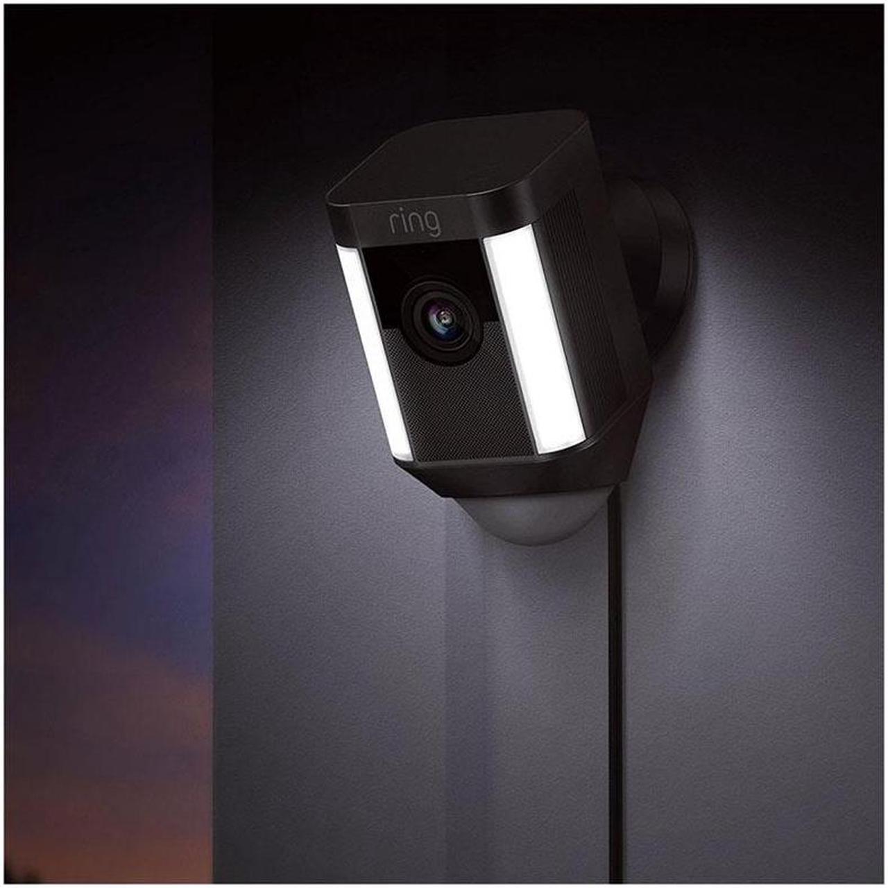 Main image of Ring Spotlight Cam Wired, HD Two Way Talk Security Camera Black
