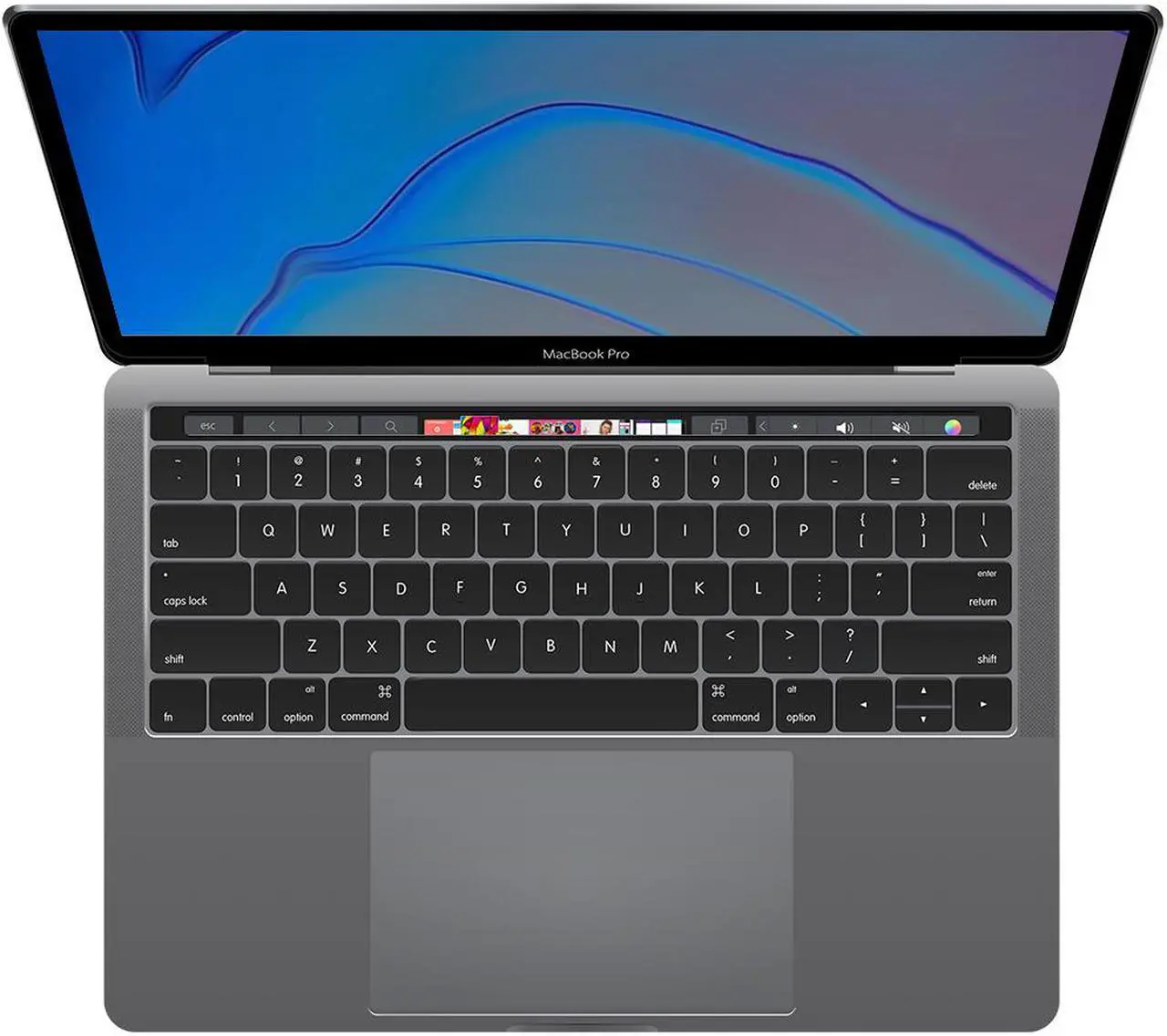 Main image of Apple MacBook Pro 13" Retina True Tone Laptop (Touch Bar, 8th Gen Quad-Core Intel Core i7 1.7GHz, 8GB RAM, 256GB SSD) Space Gray - A2159 (2019)