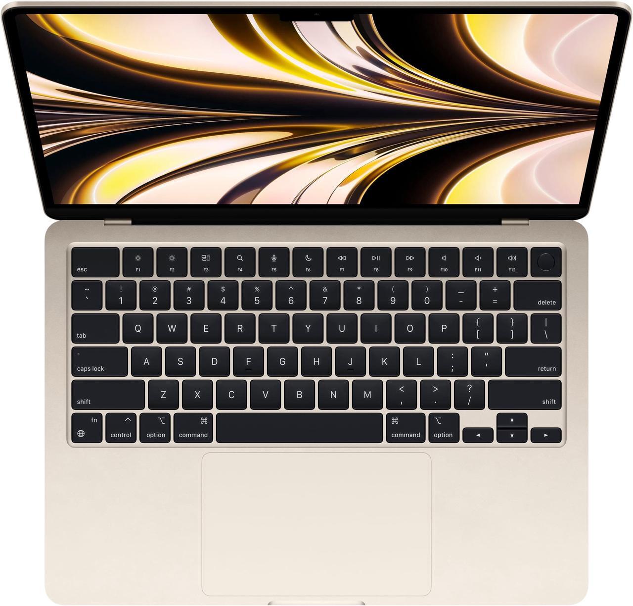 Main image of 2022 Apple MacBook Air 13.6" Laptop (Apple M2 8-Core, 8GB RAM, 512GB SSD, 10-Core GPU) Starlight