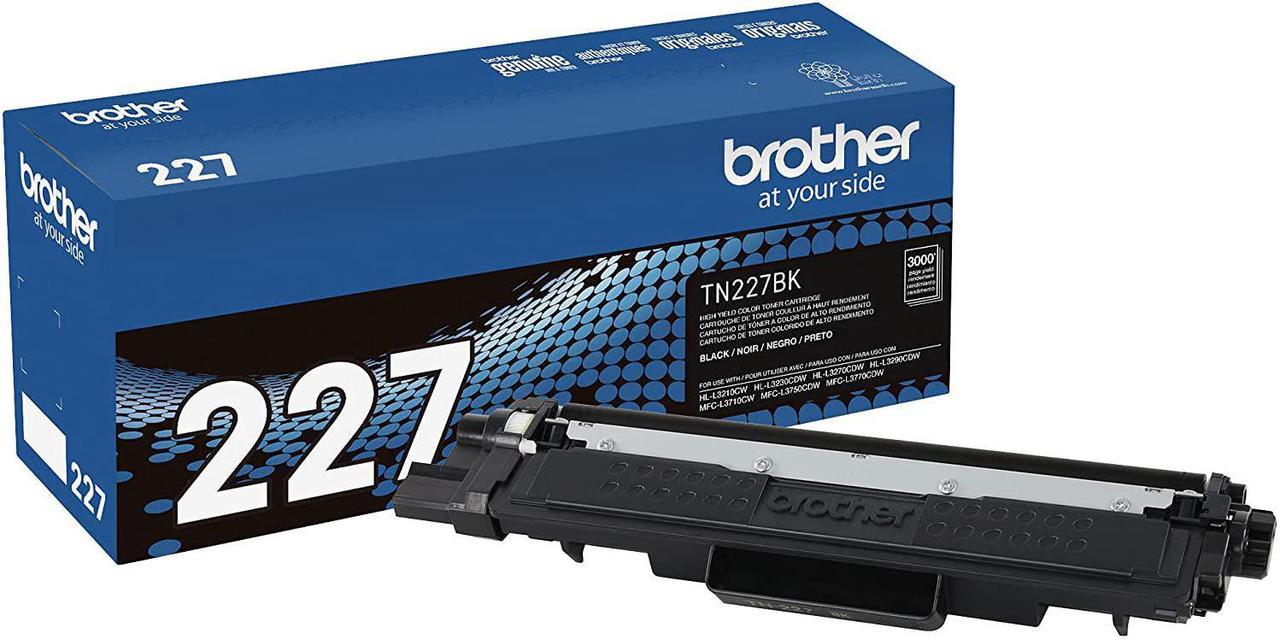 Brother TN227BK Laser Printer High Yield Toner Cartridge, Black TN227