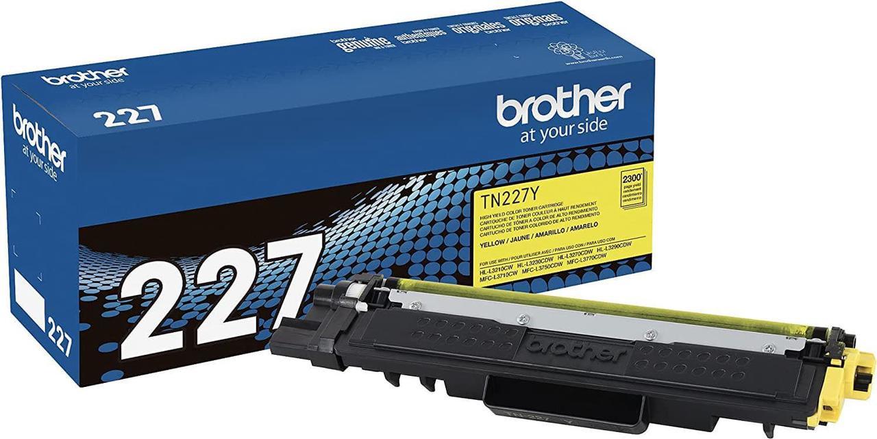 Brother Genuine TN227Y, High Yield Toner Cartridge, Replacement Yellow Toner, Page Yield Up to 2,300 Pages, TN227, Amazon Dash Replenishment Cartridge, 15.3 X 4.1 X 6.1 inches