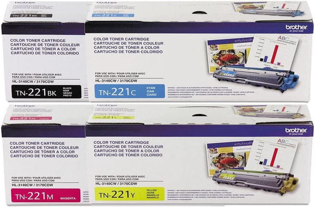 Brother MFC-9340CDW 4-Color Toner Cartridge Set