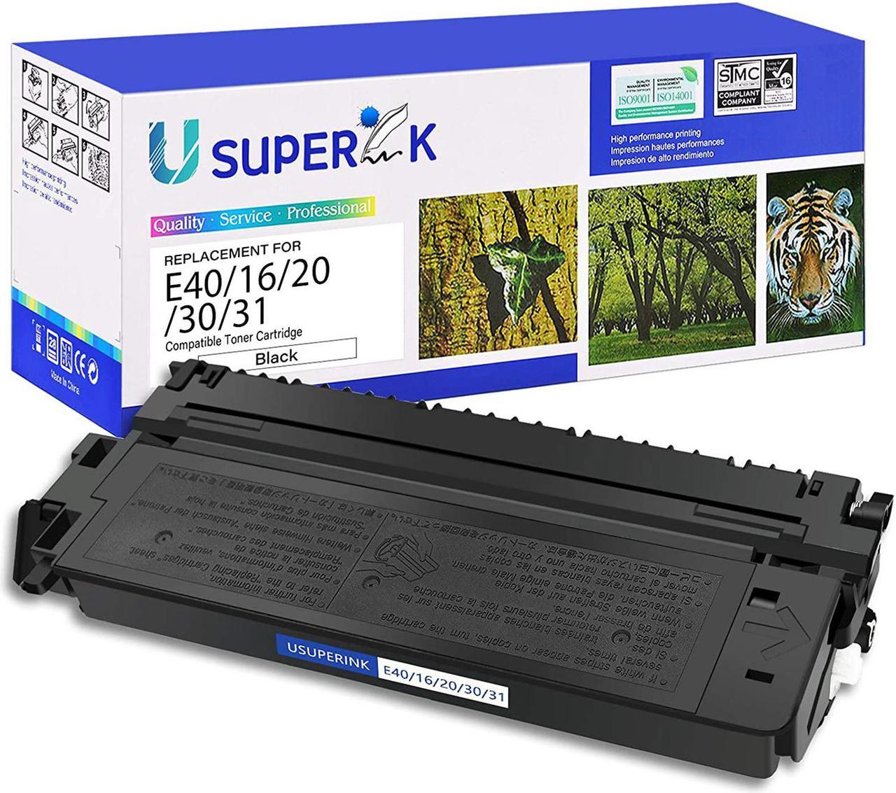 USUPERINK Compatible for Canon E40 E30 E31 E16 E20 1491A002AA Black Toner Cartridge for PC140 PC170 PC310 PC325 PC940 PC980 Copy Machines (4,000 Pages)