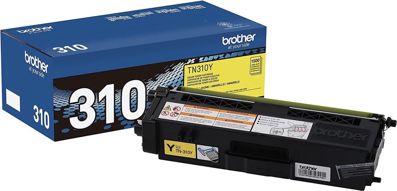 Brother TN310Y Yellow Toner Cartridge for Brother Laser Printer Toner - Retail Packaging