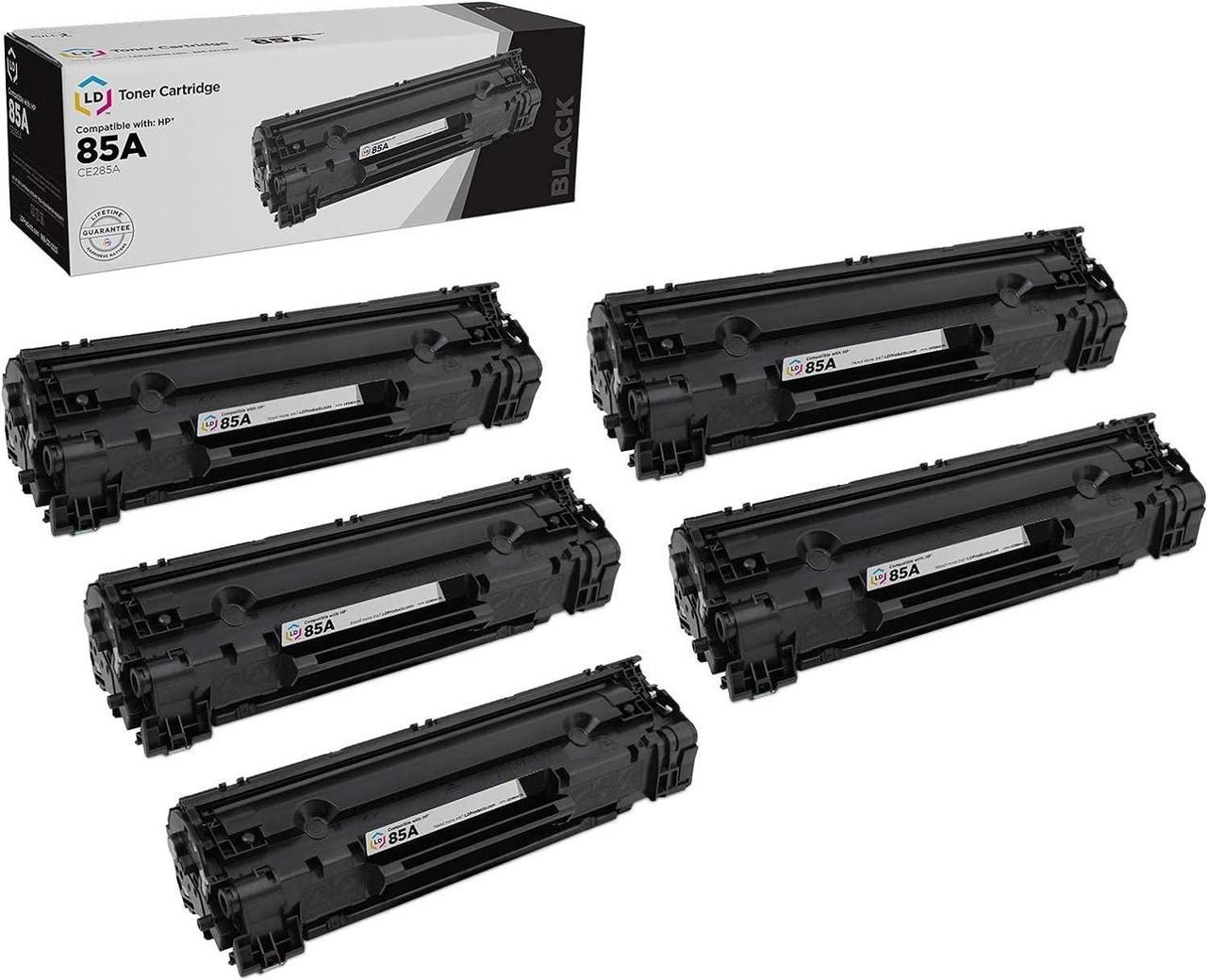 LD Products Compatible Toner Cartridge Replacement for HP 85A CE285A (Black 5-Pack) for use in Laserjet Pro M1132, M1138, M1139, M1212nf, M1217nfw MFP, M1219nf, P1102, P1102s, P1102W, P1106, P1109W