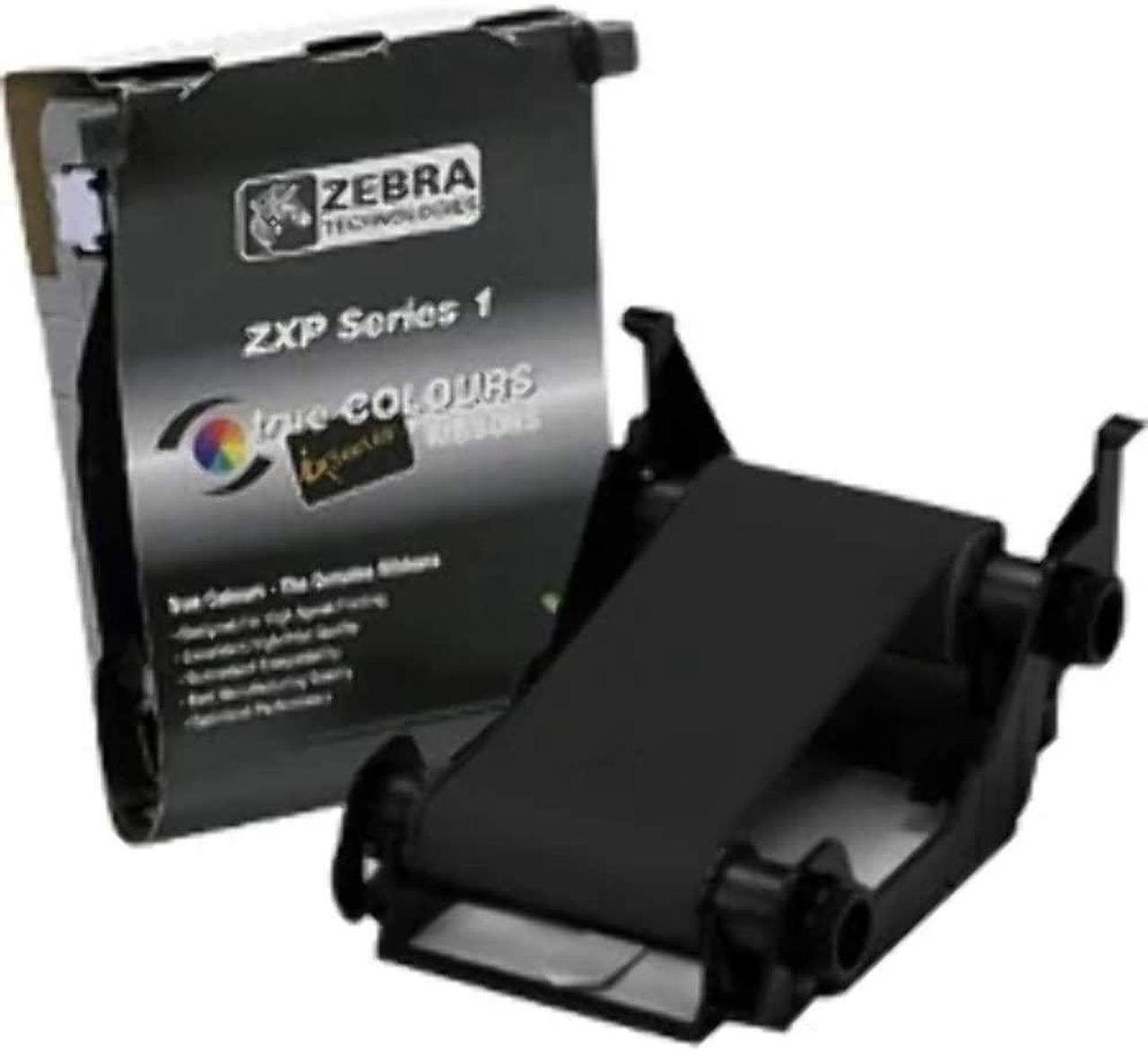 Zebra Monochrome Ribbon Zxp Series 1 Black 1000 imag