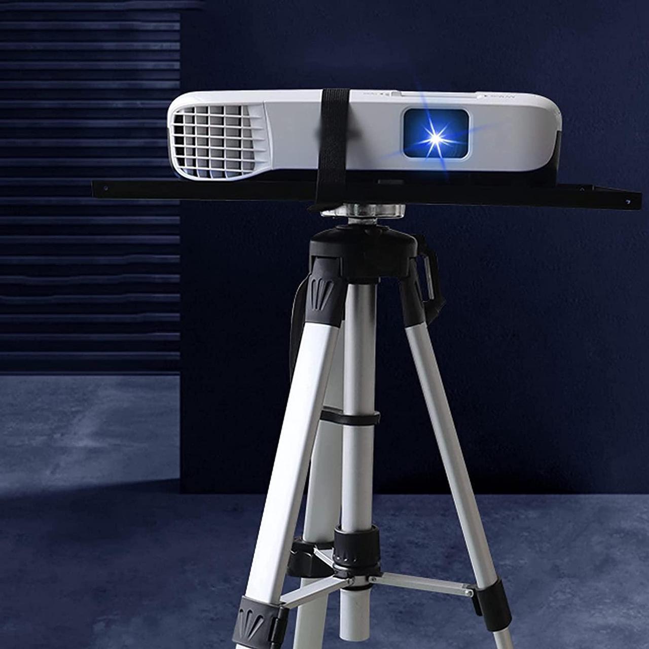 Alt view image 4 of 7 - GRFIT Projector Stand Projector Tripod Stand Aluminum Laptop Projector Stand Projector Floor Stand 16.9 to 45.3 Inch Adjustable Multi-Function Stand Projector Mount