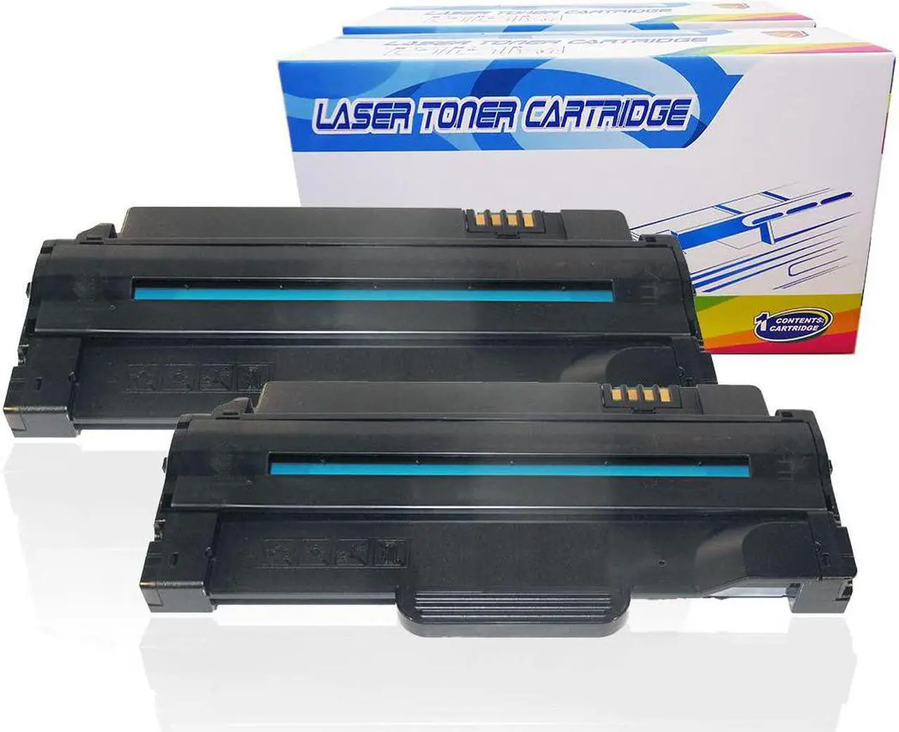 Main image of Inktoneram Compatible Toner Cartridges Replacement for Dell 1133 1135n 1130 1130n High Yield 330-9523 2.5K (Black, 2-Pack)