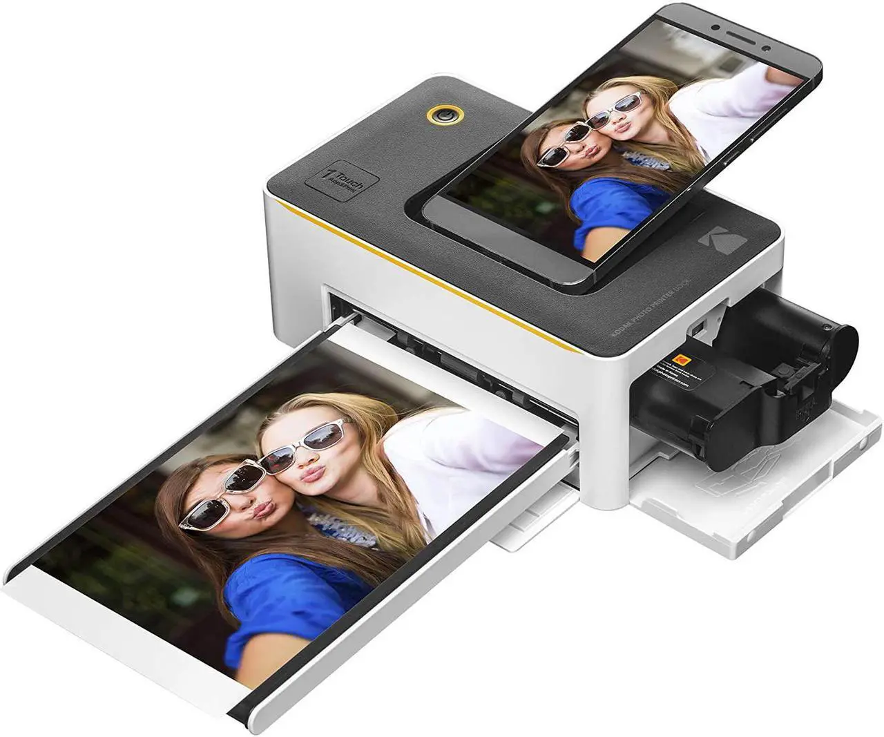 Alt view image 3 of 7 - KODAK Dock Premium 4x6 Portable Instant Photo Printer (2022 Edition) Bundled with 50 Sheets | Full Color Photos, 4Pass & Lamination Process | Compatible with iOS, Android, and Bluetooth Devices