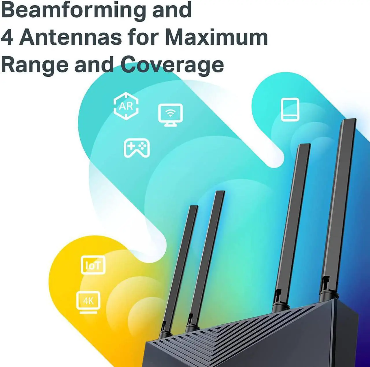 Alt view image 14 of 20 - ARCHER AX3000 Dual Band Gigabit Wi-Fi 6 Router 5 Ports Dual-Band 2.4 GHz/5 GHz ARCHERAX3000