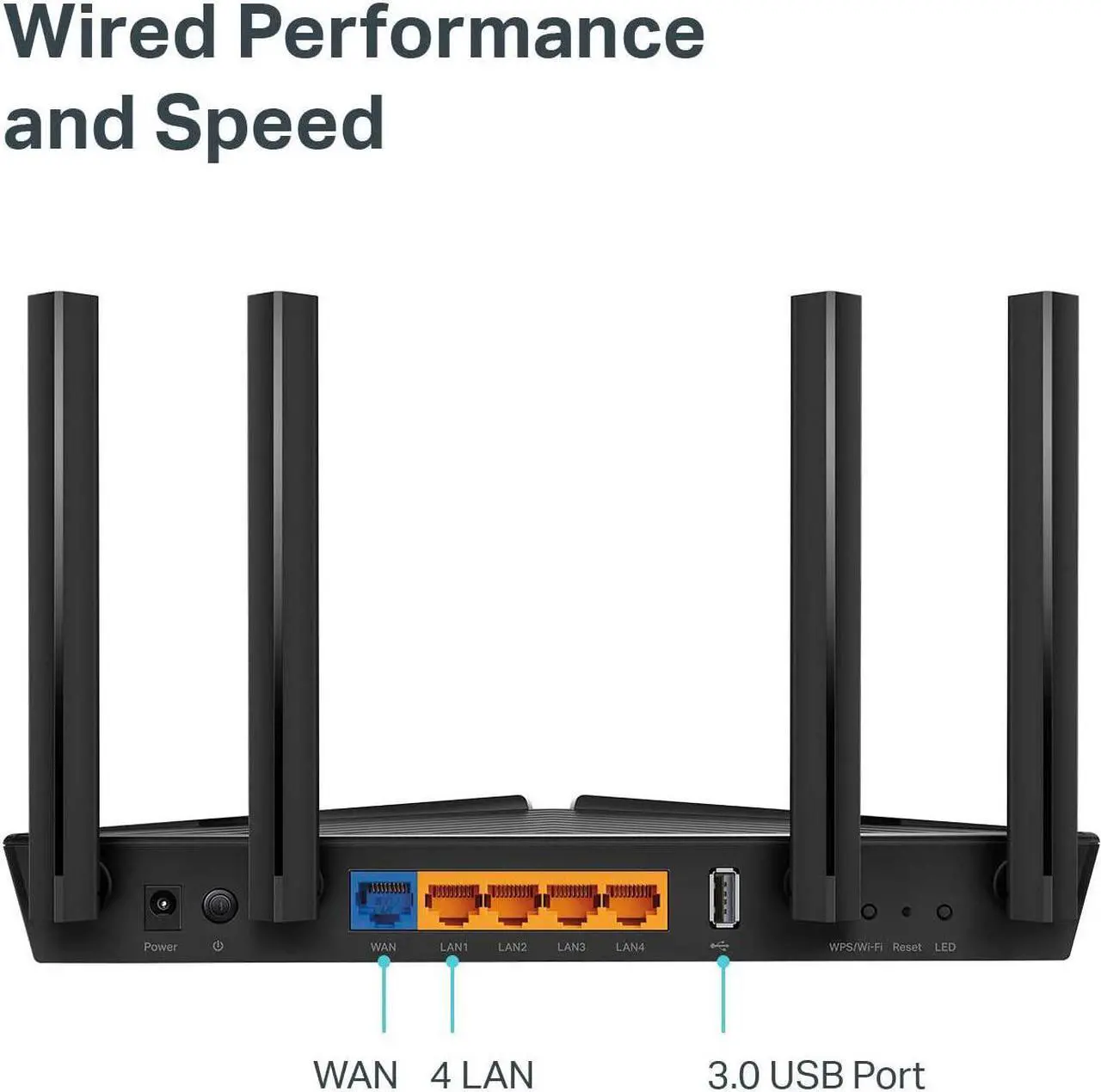 Alt view image 17 of 20 - ARCHER AX3000 Dual Band Gigabit Wi-Fi 6 Router 5 Ports Dual-Band 2.4 GHz/5 GHz ARCHERAX3000