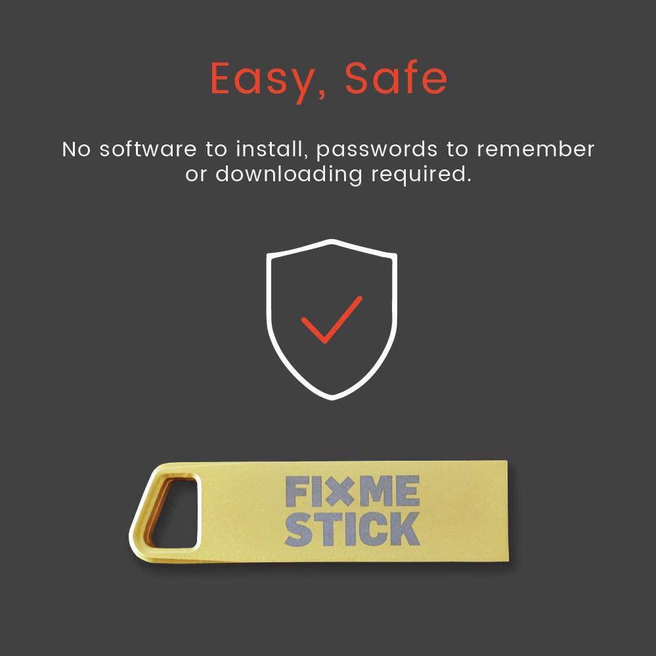 Alt view image 3 of 7 - FixMeStick Gold Computer Virus Removal Stick for Windows PCs - Unlimited Use on Up to 5 Laptops or Desktops for 2 Years - Works with Your Antivirus