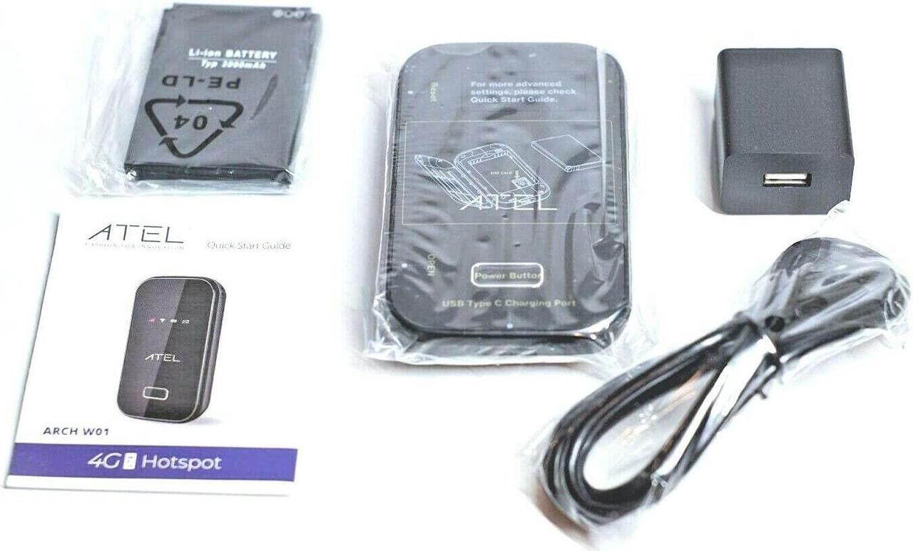 Alt view image 2 of 7 - ATEL Arch W01 4G LTE Mobile Hotspot Up to 150Mbps, Up to 15 Users, Compatible with Verizon & Verizon Pre-Paid
