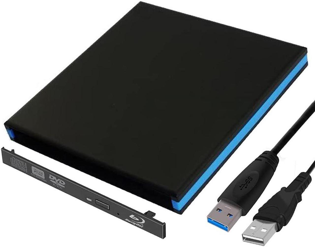 Main image of JINDAO 12.7mm USB 3.0 Blu-Ray DVD Drive External Optical Drives Enclosure SATA to USB External Case for Laptop Notebook Without Drive Bdvd Player for Laptop(Color:12.7MM DVD RW)