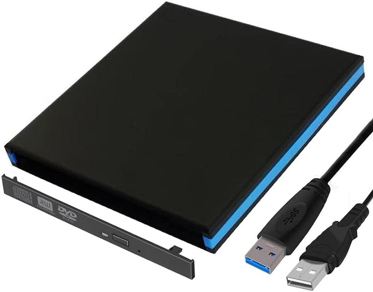 Alt view image 4 of 5 - JINDAO 12.7mm USB 3.0 Blu-Ray DVD Drive External Optical Drives Enclosure SATA to USB External Case for Laptop Notebook Without Drive Bdvd Player for Laptop(Color:12.7MM DVD RW)