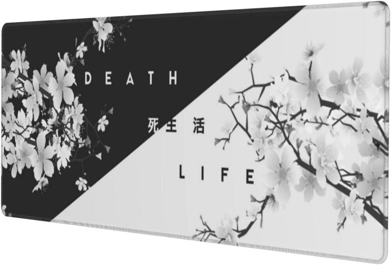 Life Or Death Gaming Mouse Pad Non Slip XL Large Mousepad Stitched Edge Rubber Base Desk Mat for Laptop PC Computer