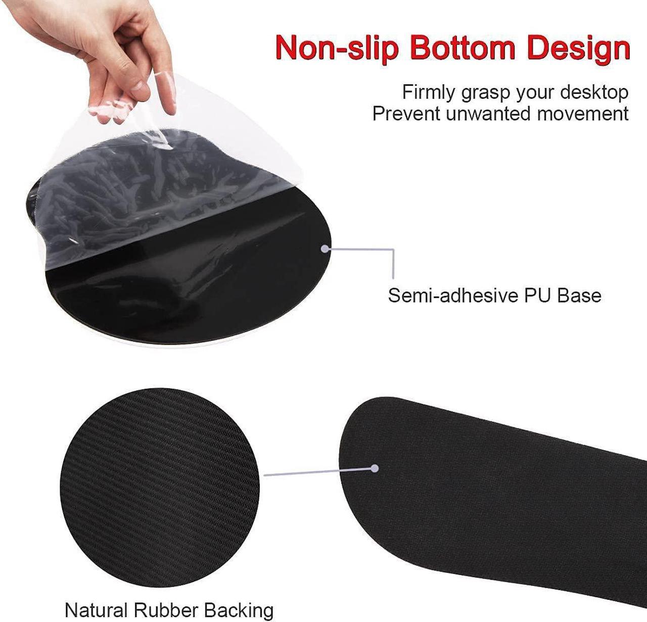 Alt view image 5 of 7 - Keyboard Wrist Rest Pad and Ergonomic Mouse Pad Wrist Support Set for Computer, Gaming, Office, Pain Relief + CoastersPeony Flower Psalm 46:5 God is Within Her, She Will Not Fall