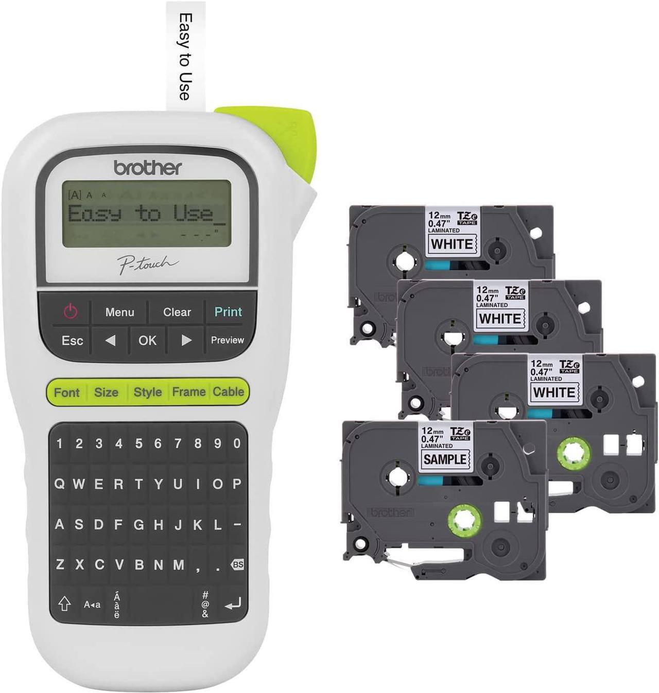 Main image of Brother P-Touch, PTH110BP, Easy Portable Label Maker Bundle (4 Label Tapes Included)