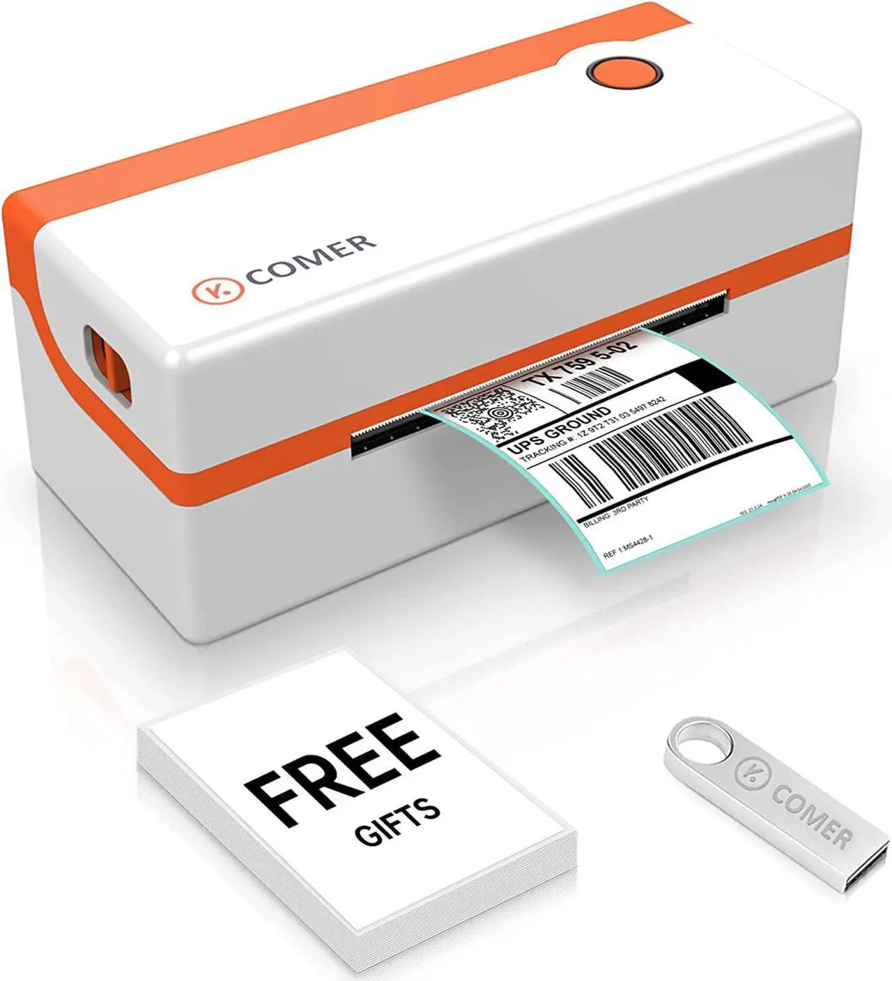 Main image of K COMER Thermal Label Printer 4x6 Shipping Label Printer for Small Business & Shipping Package 203dpi 150mm/s for , Ebay, Shopify, Etsy, UPS, USPS, FedEx, DHL