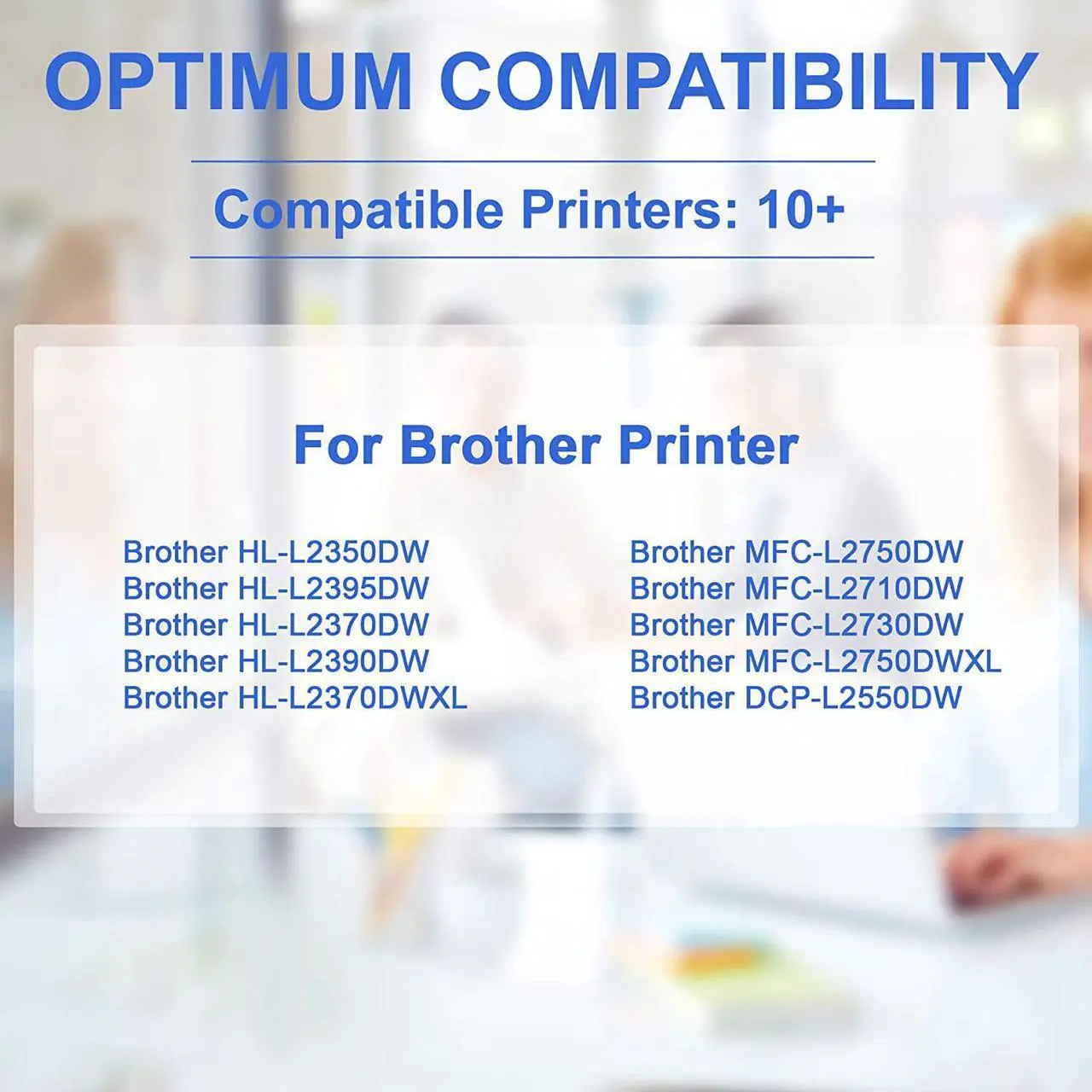 Alt view image 2 of 7 - Tounker Compatible TN760 Toner Cartridge Replacement for Brother TN760 TN 760 TN-760 TN730 TN 730 Toner to Use with Brother HL-L2350DW HL-L2395DW HL-L2370DW MFC-L2750DW MFC-L2710DW(Black,2 Pack)