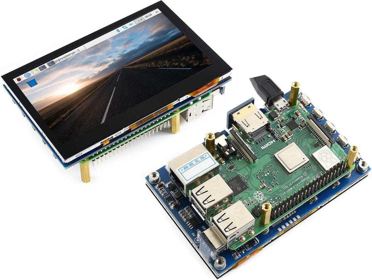 Alt view image 4 of 7 - waveshare 4.3inch HDMI LCD 800x480 IPS Capacitive Touch Screen HDMI Interface Support All Version Raspberry Pi 4B/3B+/3B/2B/Zero/Zero W/Zero WH,Jetson Nano BB Black Banana Pi Windows 10/8.1/8/7