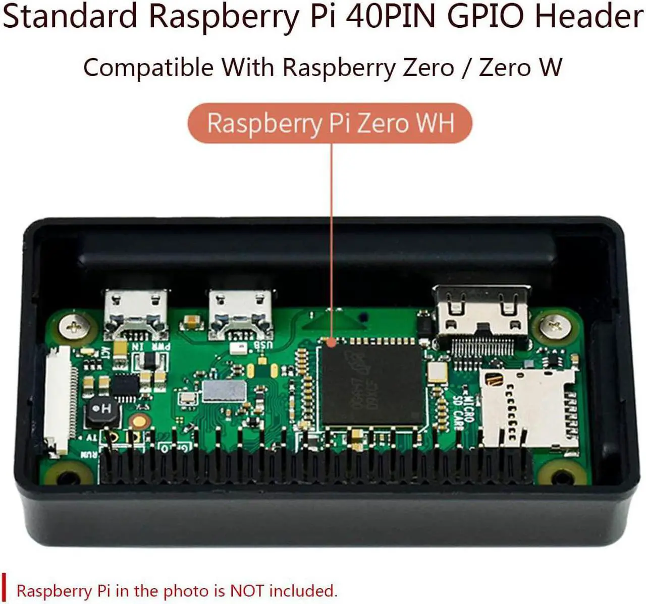 Alt view image 2 of 7 - waveshare 2.13inch Touch e-Paper Display with ABS Case for Raspberry Pi Zero 2 W/Raspberry Pi Zero/Pi Zero W/Pi Zero WH, 250x122 Pixels E-Ink, Paper-Like Effect Support Partial Refresh