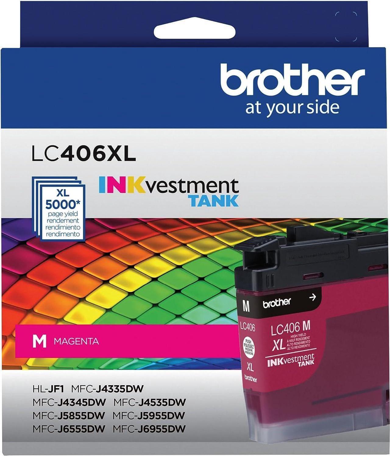 Brother Genuine LC406XLMS High-Yield Magenta Ink Cartridge