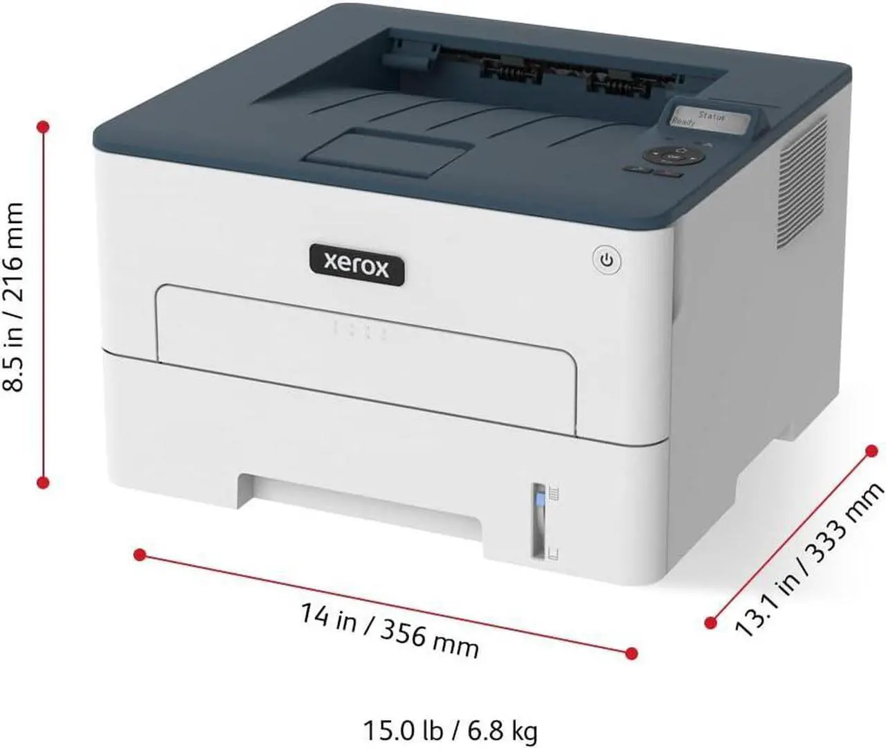 Alt view image 2 of 7 - Xerox B230/DNI Printer, Black and White Laser, Wireless