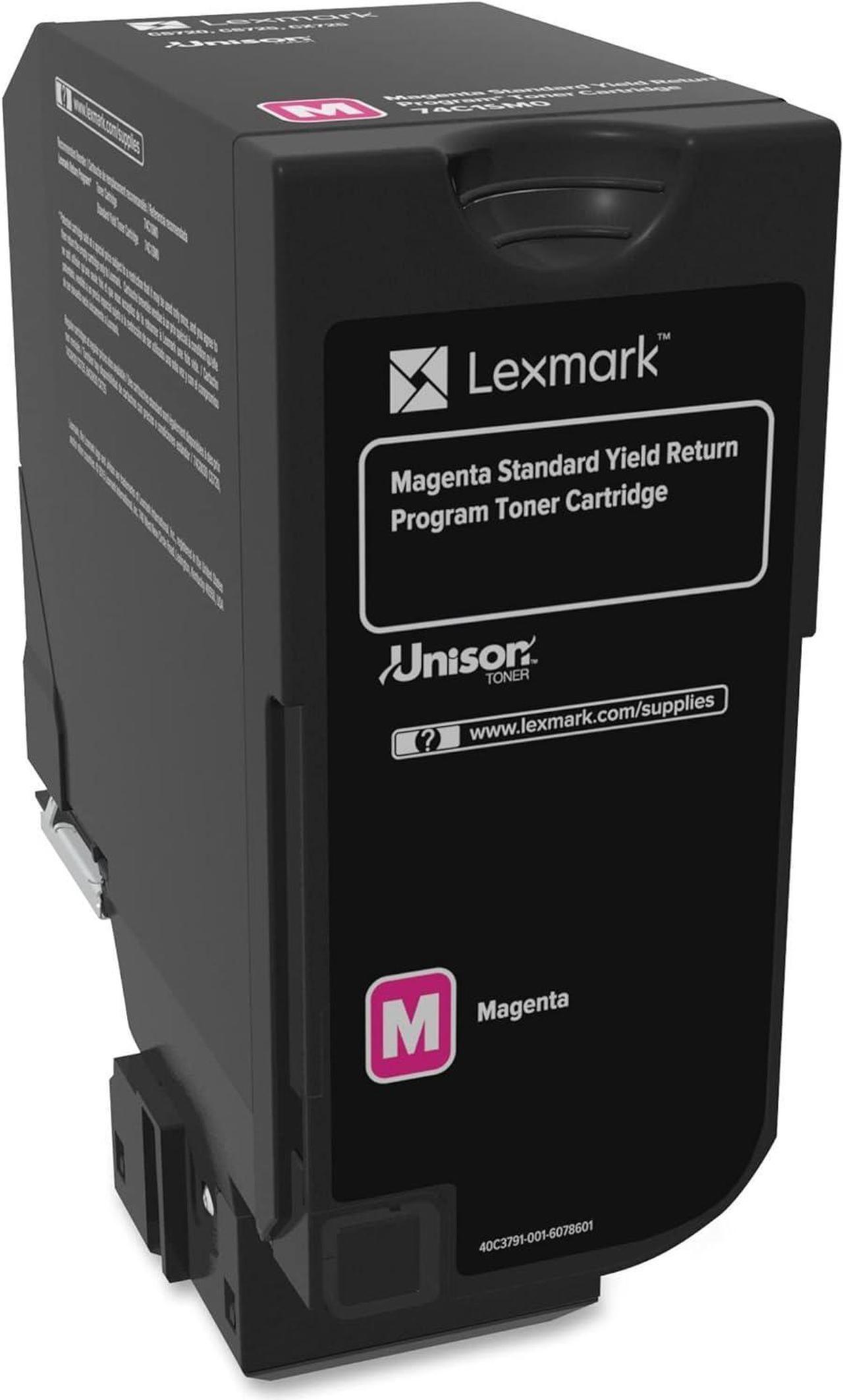 Lexmark LEX74C1SM0 Unison Original Cartridge-Magenta-EARtn Cartridge, F/CS720/5, 7000 Page Yield, MA Toner