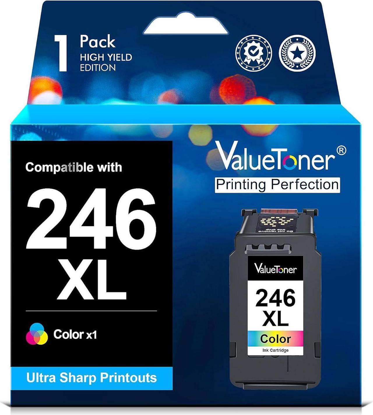 Valuetoner Ink Cartridge Replacement for Canon Cl-246Xl CL-244 to use with MX492 MX490 MG2420 MG2520 MG2522 MG2920 MG2922 MG3022 MG3029 (1-Color)