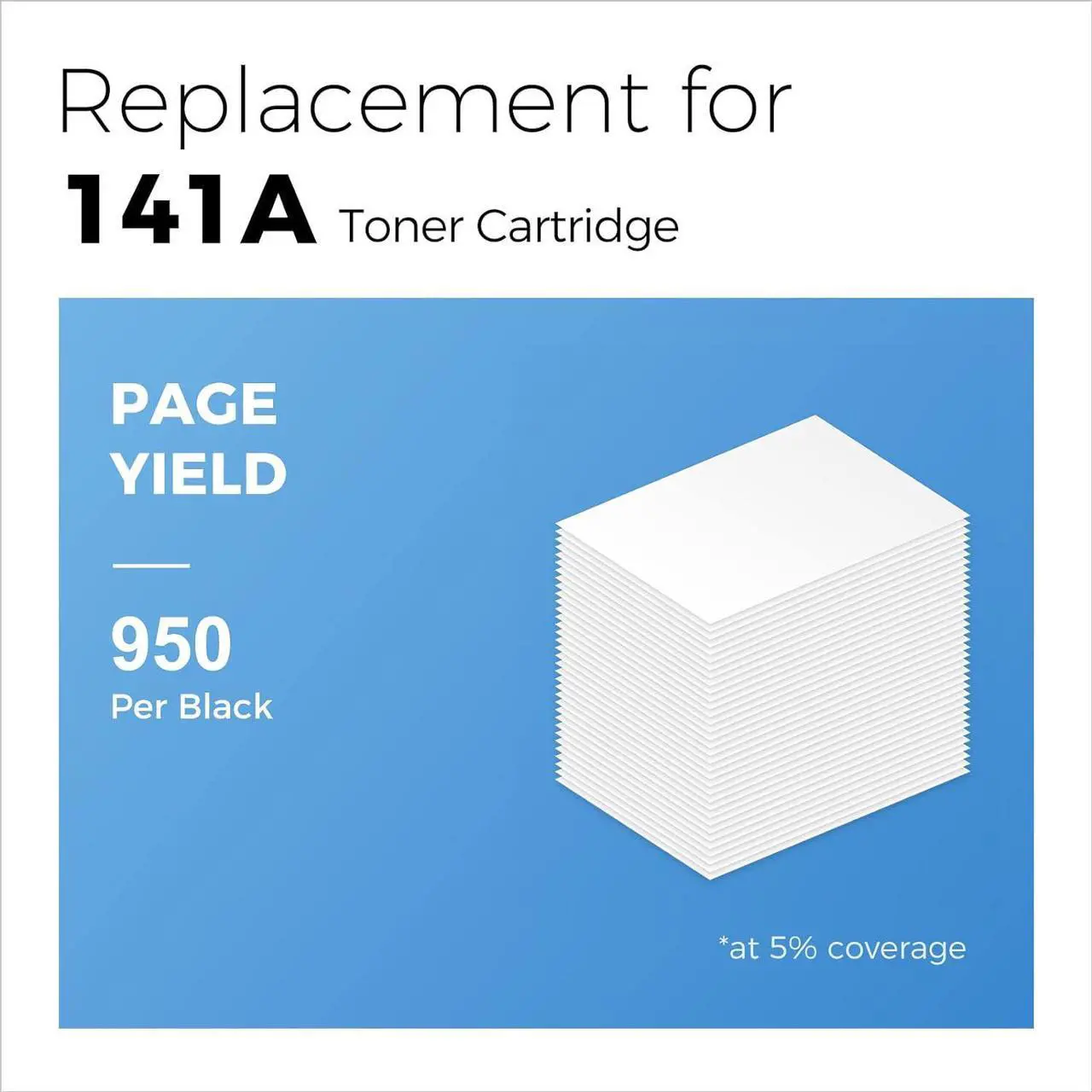 Alt view image 5 of 7 - myCartridge 141A Toner Cartridge with Chip Compatible Toner Replacement  141A W1410A 141X W1410X Toner Cartridge for Pro M110W MFP M139 MFP M140W Printers (1 Black)