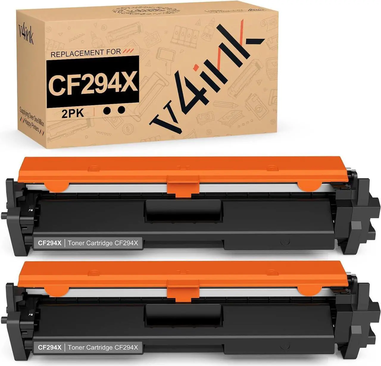 Main image of V4INK 2PK Compatible 94X Toner Cartridge Replacement  94X CF294X CF294A Toner Cartridge High Yield Black Ink  Laserjet Pro M118dw MFP M148dw M148fdw M149fdw M118 M148 Printer