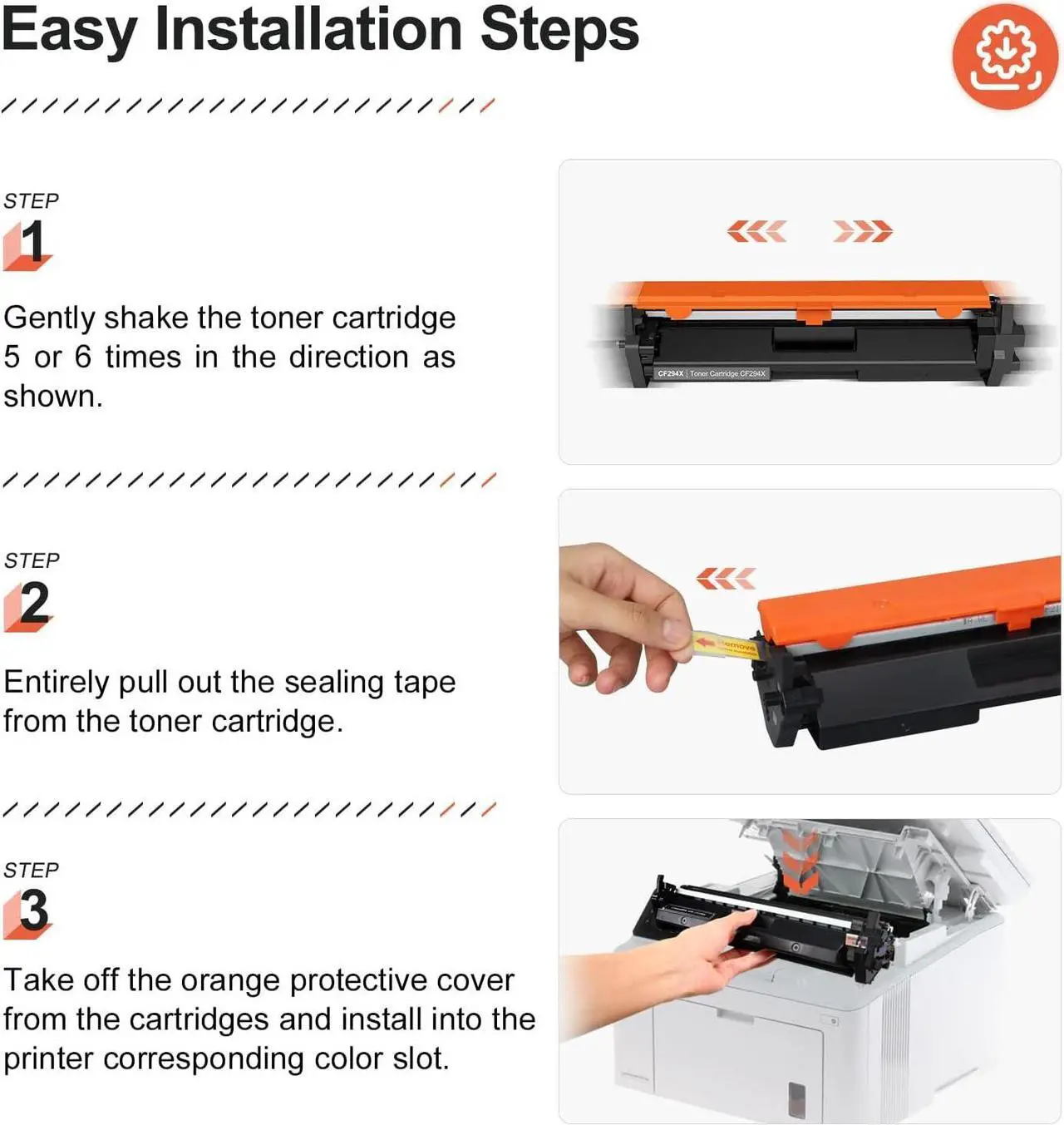 Alt view image 5 of 6 - V4INK 2PK Compatible 94X Toner Cartridge Replacement  94X CF294X CF294A Toner Cartridge High Yield Black Ink  Laserjet Pro M118dw MFP M148dw M148fdw M149fdw M118 M148 Printer