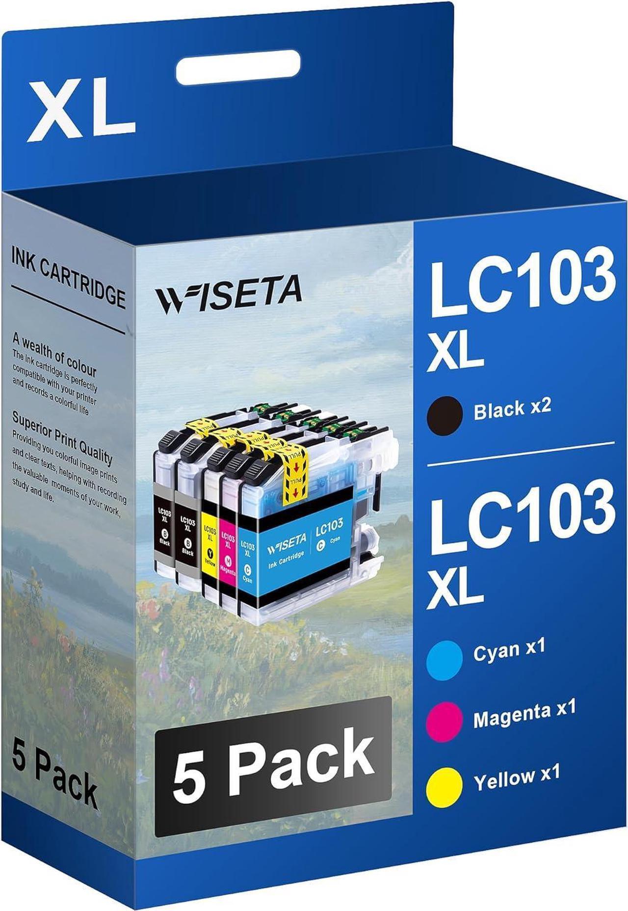 Main image of LC103 Ink Cartridges  Printer Replacement LC103 XL LC103XL LC101 Ink Cartridges to Use with Brother MFC-J870DW MFC-J6920DW MFC-J6520DW MFC-J450DW (5 Pack, 2B1C1M1Y)
