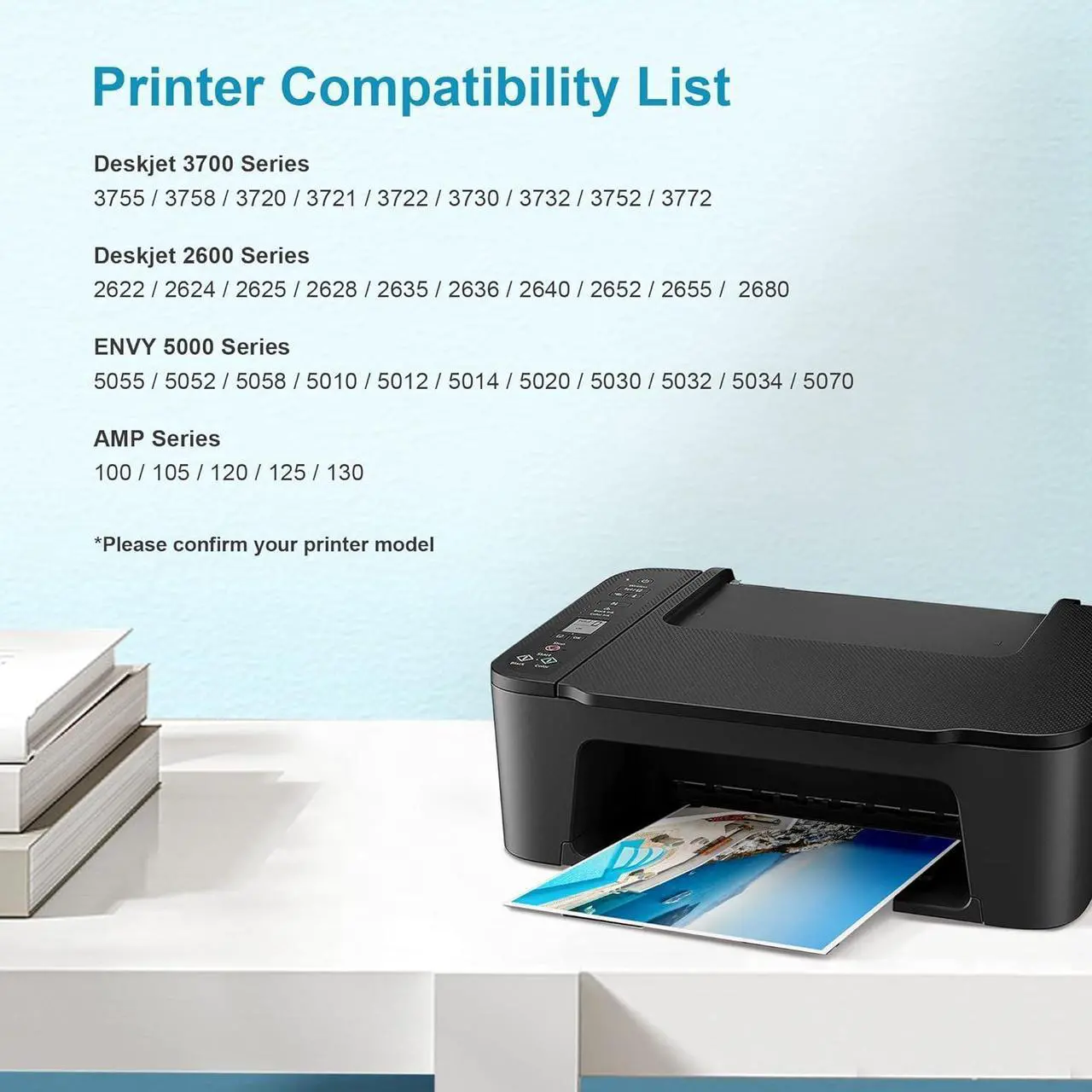 Alt view image 2 of 7 - Eudul Remanufactured Ink Cartridges Replacement  Ink 65 65XL Work for Deskjet 3755 3772 3700 3722 3752 2600 2622 Envy 5055 5000 5070 5052 5012 5014 Printer (1 Black, 1 Tri-Color, 2 Pack)