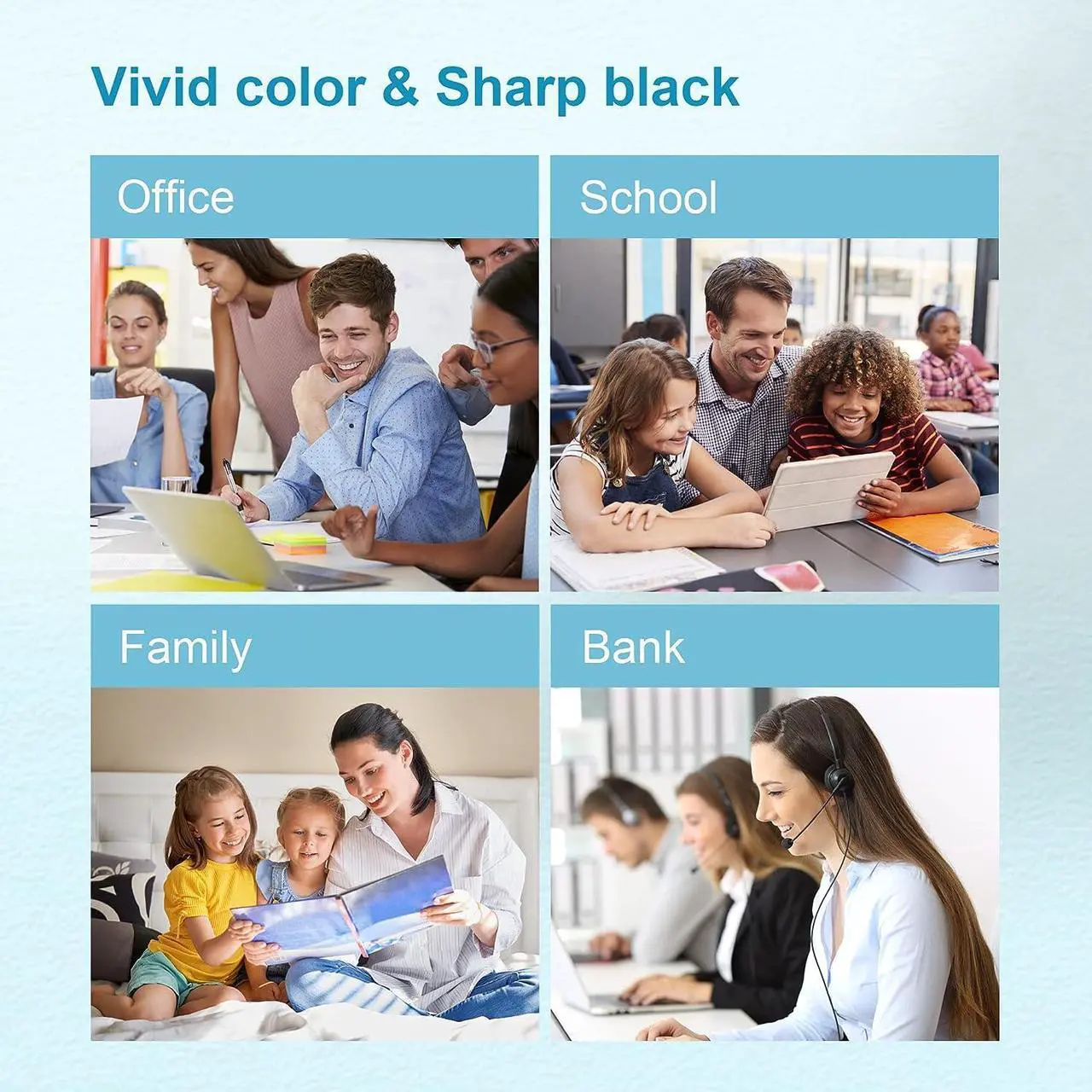 Alt view image 7 of 7 - Eudul Remanufactured Ink Cartridges Replacement  Ink 65 65XL Work for Deskjet 3755 3772 3700 3722 3752 2600 2622 Envy 5055 5000 5070 5052 5012 5014 Printer (1 Black, 1 Tri-Color, 2 Pack)