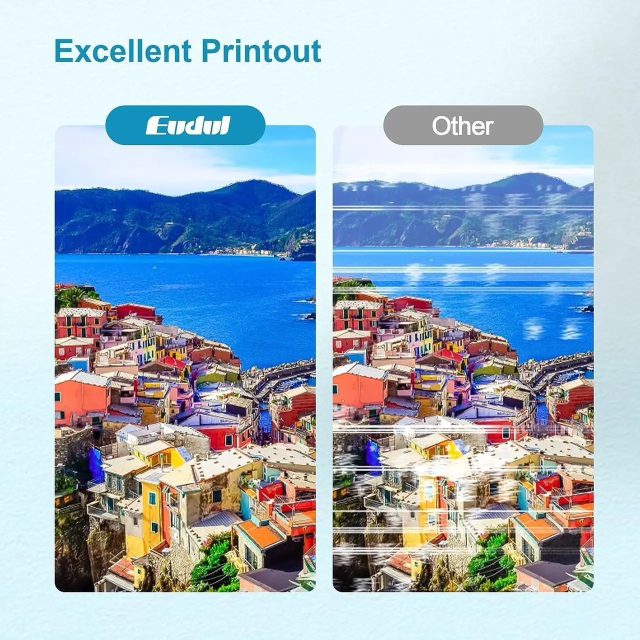Alt view image 6 of 7 - Eudul Remanufactured Ink Cartridges Replacement  Ink 65 65XL Work for Deskjet 3755 3772 3700 3722 3752 2600 2622 Envy 5055 5000 5070 5052 5012 5014 Printer (1 Black, 1 Tri-Color, 2 Pack)