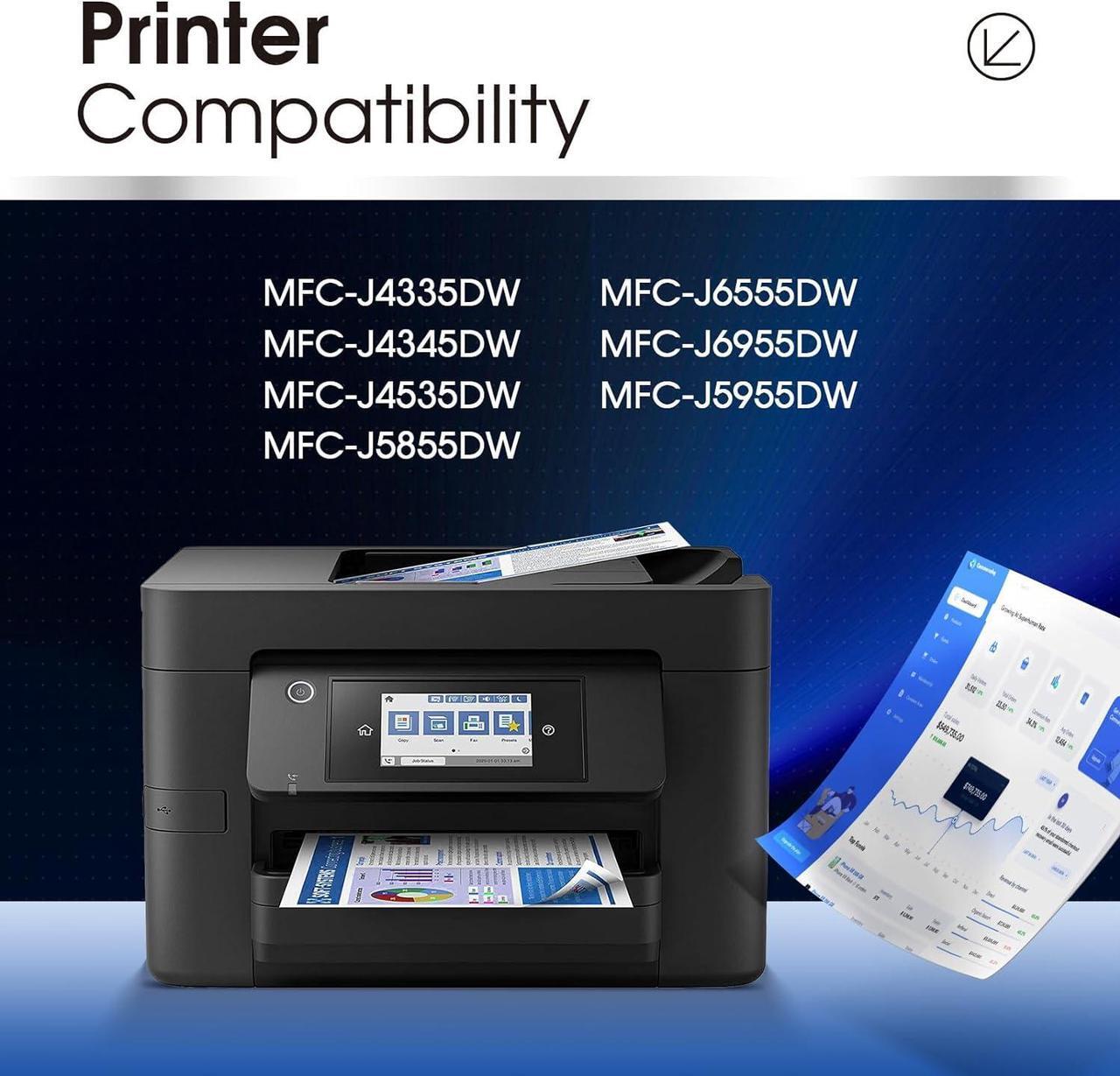 Alt view image 2 of 6 - LLAOLLAO LC406XL Black Compatible Replacement for Brother LC406 Ink Cartridges for Brother MFC-J4335DW MFC-J4345DW MFC-J4535DW MFC-J5855DW MFC-J6555DW MFC-J5955DW MFC-J6955DW Printer LC406BK