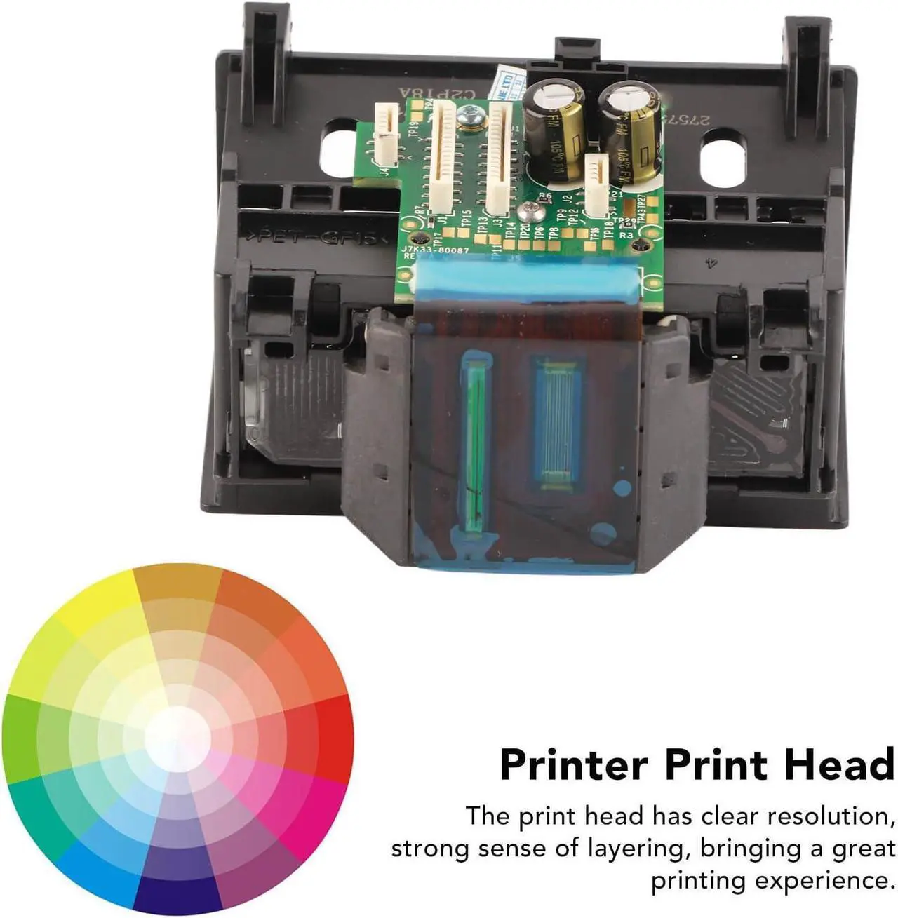 Alt view image 2 of 7 - Printhead, Replacement  OfficeJet 6954 6960 6962 6968 6975 6978 Printer Replacement Parts,Printhead Clear Resolution Smoothly Output Print Head Replacement