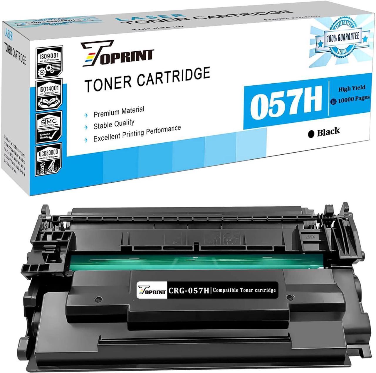 Compatible Toner Cartridge 057H ( 057 ) High Yield 10000 Pages TOPRINT for LBP236dw MF445dw LBP226dw MF455dw MF448dw MF449dw MF443dw LBP228dw LBP227dw LBP223dw MF451dw MF452dw MF453dw Printer