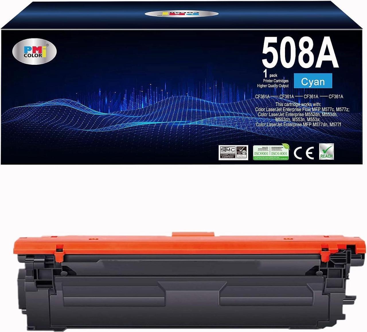 Main image of 508A Cyan Toner Cartridge Replacement  508A CF361A for Laserjet Enterprise M552, M553, Color Laserjet Enterprise MFP M577 Series Printer (1 Pack)