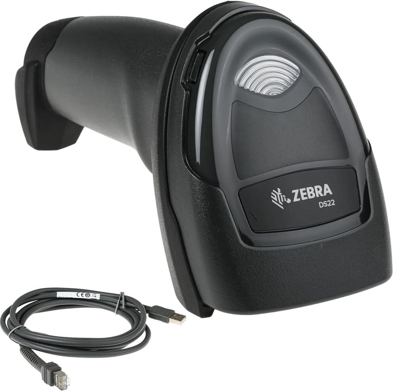 ZEBRA DS2208-SR Barcode Scanner with USB Cable, 1D/2D Imager, General Purpose, Scanner ONLY, Handheld, Standard Range, Corded - JTTANDS