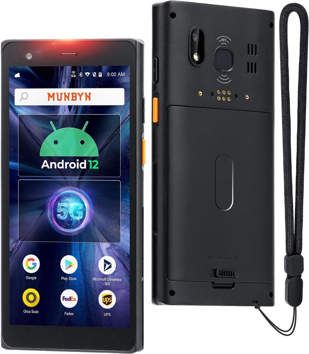 Main image of 2023 MUNBYN Android Barcode Scanner with Full Screen, Andriod 12 Scanner, 5G Rugged PDA, Zebra SE4710 Barcode Scanner, 5.99" Touch Screen Mobile Computer Handheld 4+64GB, BT/Wi-Fi Data Collector IP65