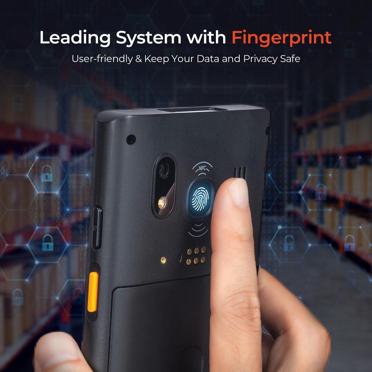 Alt view image 5 of 7 - 2023 MUNBYN Android Barcode Scanner with Full Screen, Andriod 12 Scanner, 5G Rugged PDA, Zebra SE4710 Barcode Scanner, 5.99" Touch Screen Mobile Computer Handheld 4+64GB, BT/Wi-Fi Data Collector IP65