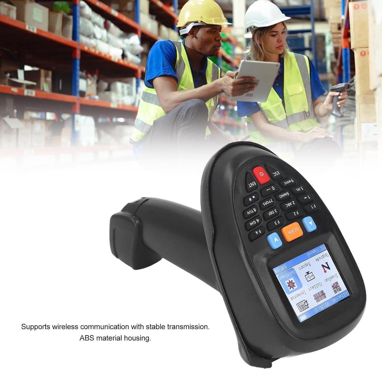 Alt view image 5 of 7 - 1D CCD Wireless Barcode Scanner, 2.4Ghz Bar Code Reader, with Charging Base, 2.2 Inch TFT LCD Screen, for Barcode Scanning, Inventory Counting