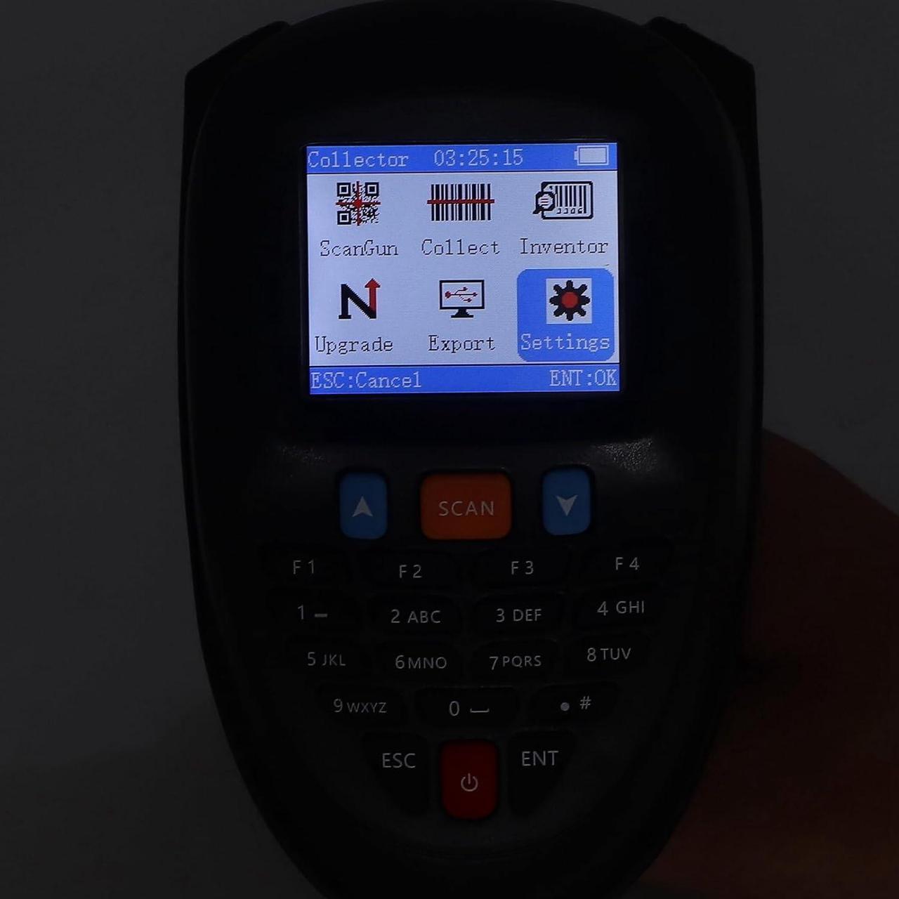 Alt view image 7 of 7 - Barcode Scanner, Large Memory Inventory Scanner Collector 2.4GHZ 2.2in TFT Color LCD Screen Rechargeable for Store