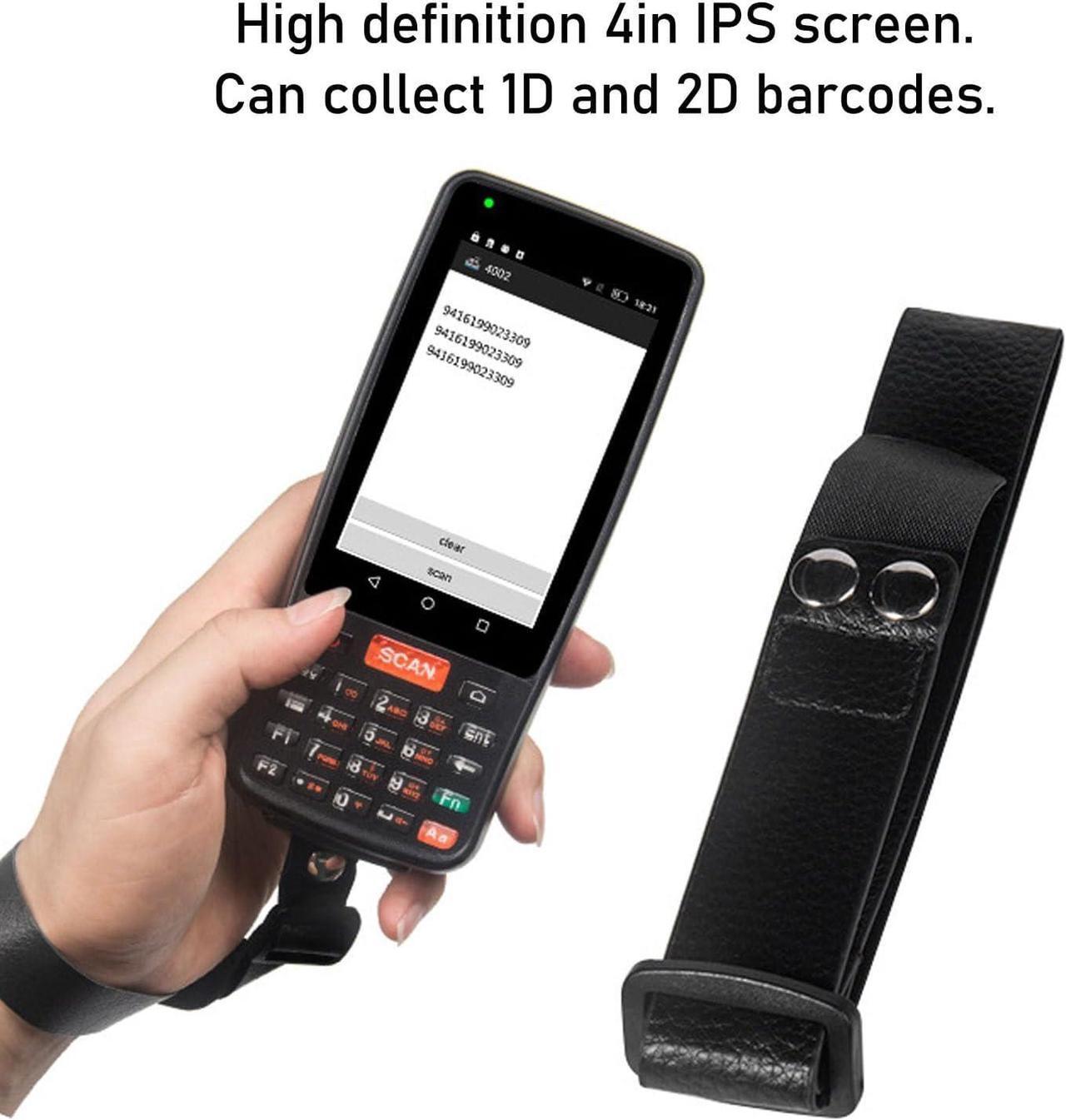 Alt view image 3 of 7 - Android Barcode Scanner, Handheld Mobile Computer Portable PDA 1D 2D QR Bar Code Reader Support 2/3/4G WiFi BT Communication with 4.0 Inch Screen for Warehouse Inventory (US Plug)